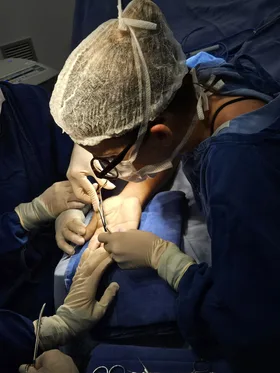 Microcirurgia da mão em detalhe